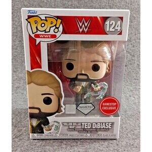 FUNKO POP WWE Ted DiBiase Gamestop Exclusive 124 Diamond Collection with Sleeve